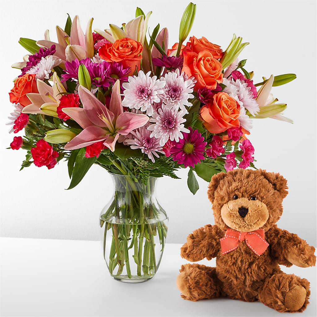 Here's Looking at You Bouquet & Bear Set – Albertsons, Pleasanton CA