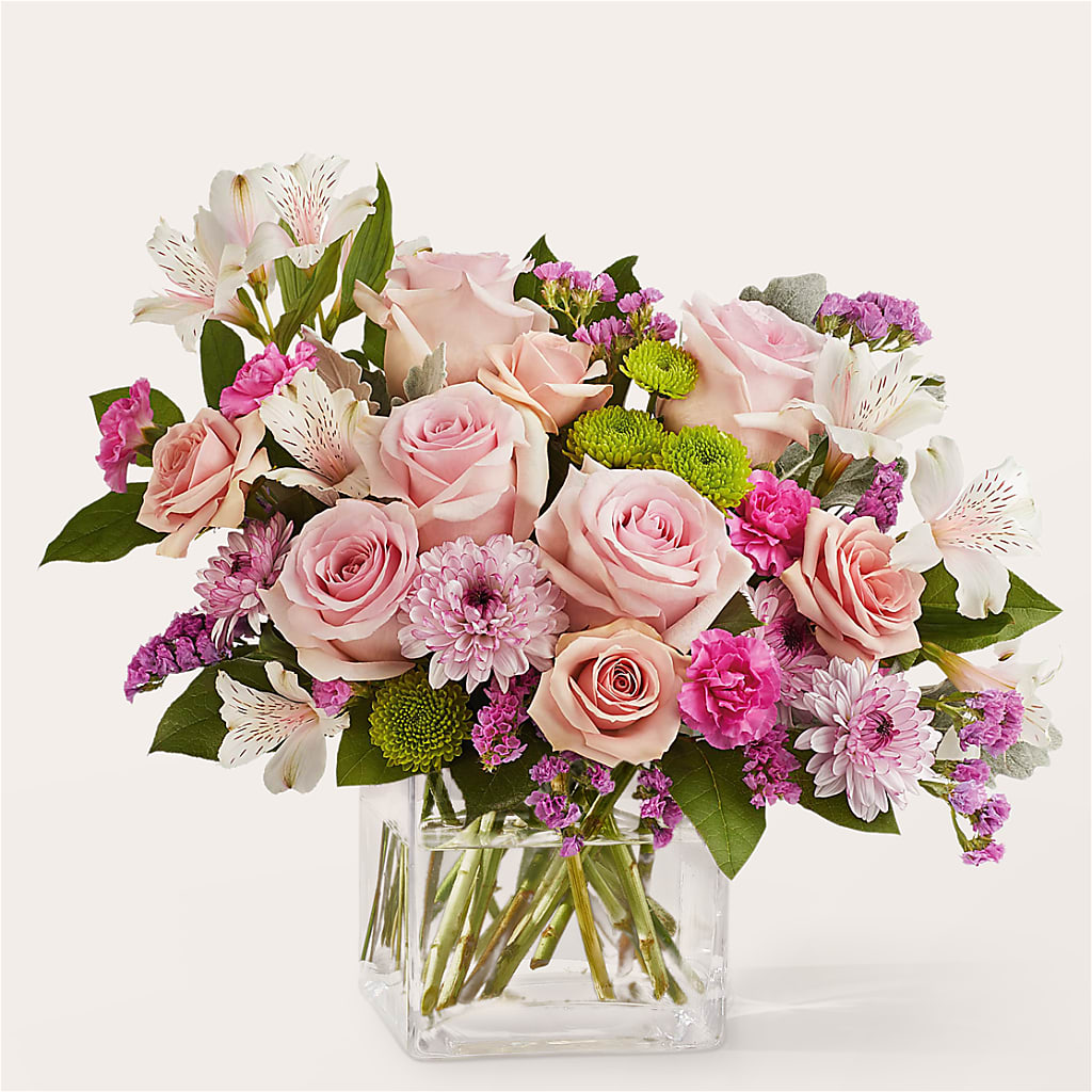 Pink Suede Bouquet – Albertsons, Pleasanton CA