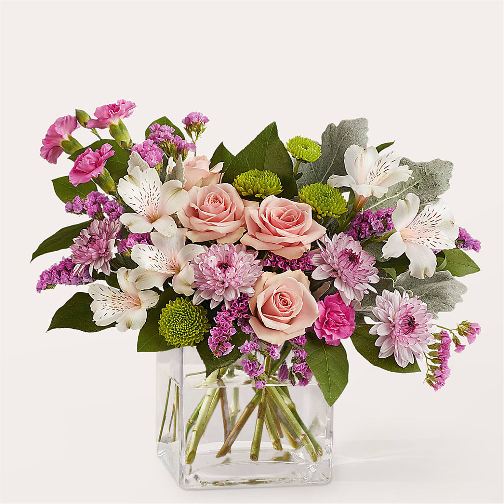 Pink Suede Bouquet – Albertsons, Pleasanton CA