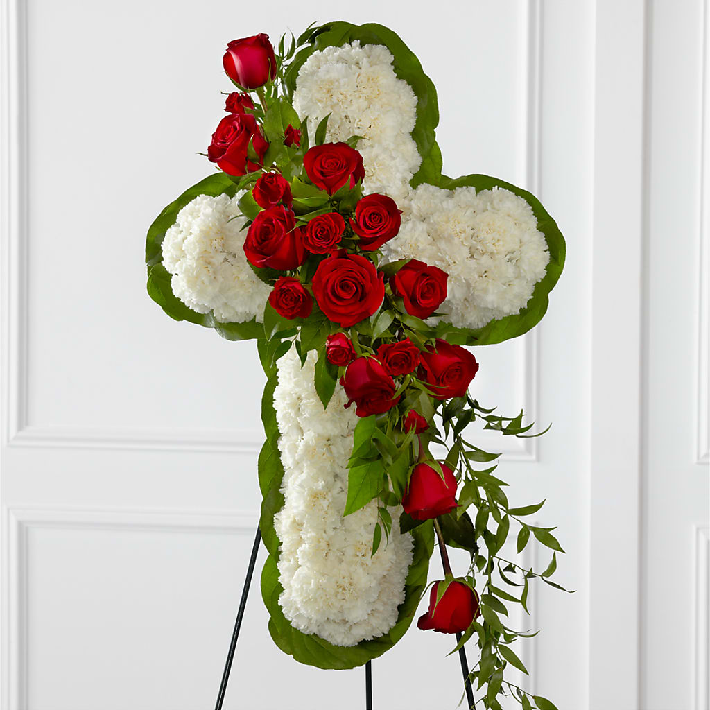Floral Cross Easel – Albertsons, Pleasanton CA