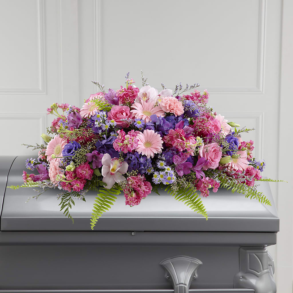 Glorious Garden Casket Spray – Albertsons, Pleasanton CA