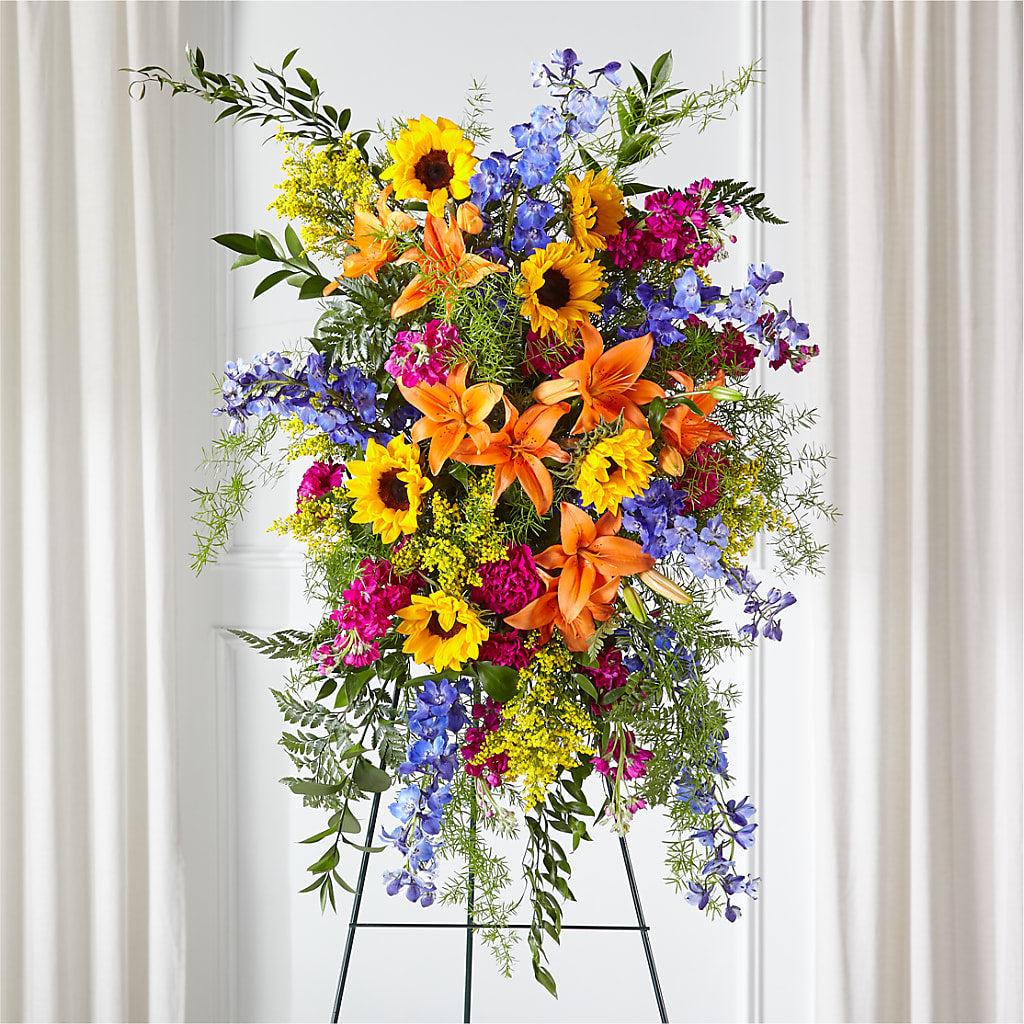 Sunlit Memories Standing Spray (Standard) – Albertsons, Pleasanton CA
