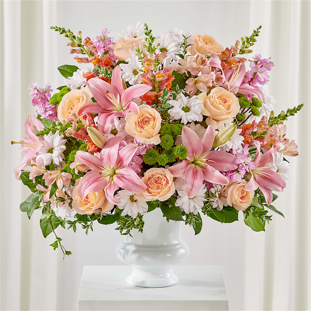Heartfelt Gesture Urn Arrangement – Albertsons, Pleasanton CA