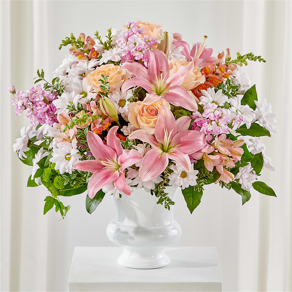 Heartfelt Gesture Urn Arrangement – Albertsons, Pleasanton CA