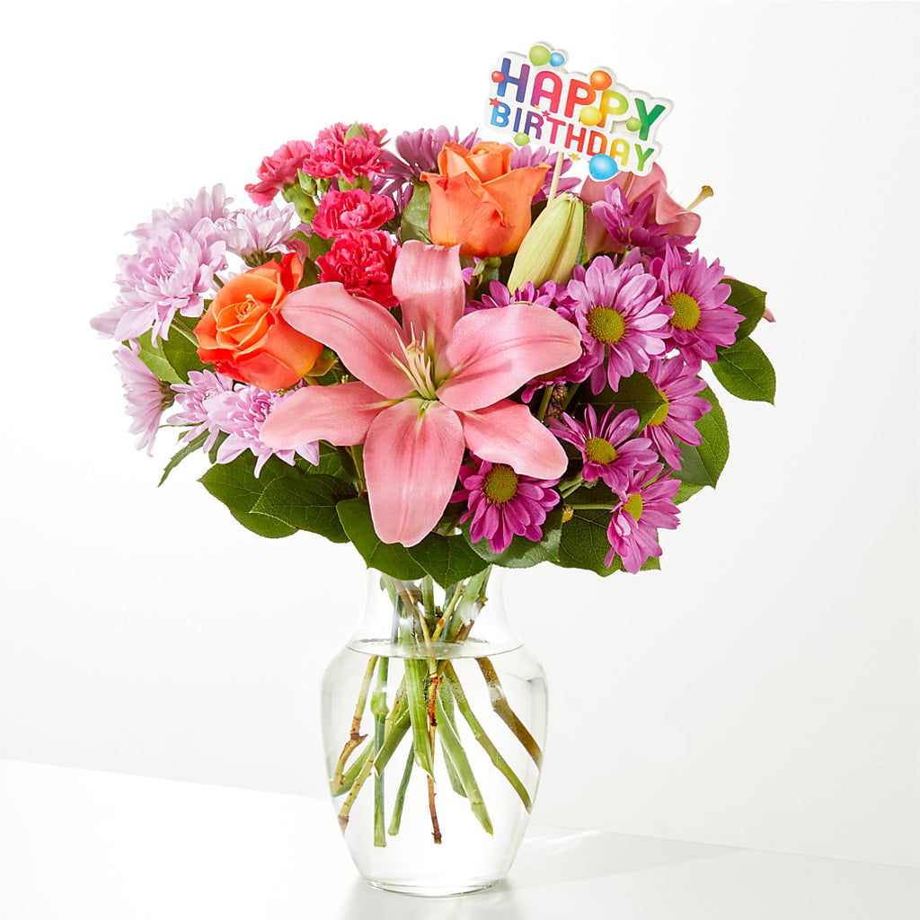 One and Only Bouquet & Happy Birthday Topper – Albertsons, Pleasanton CA
