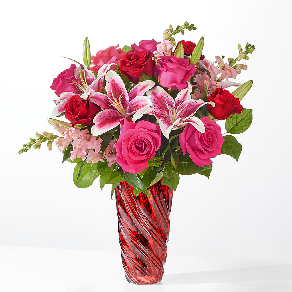 Always You Bouquet with Luxe Swirl Vase – Albertsons, Pleasanton CA