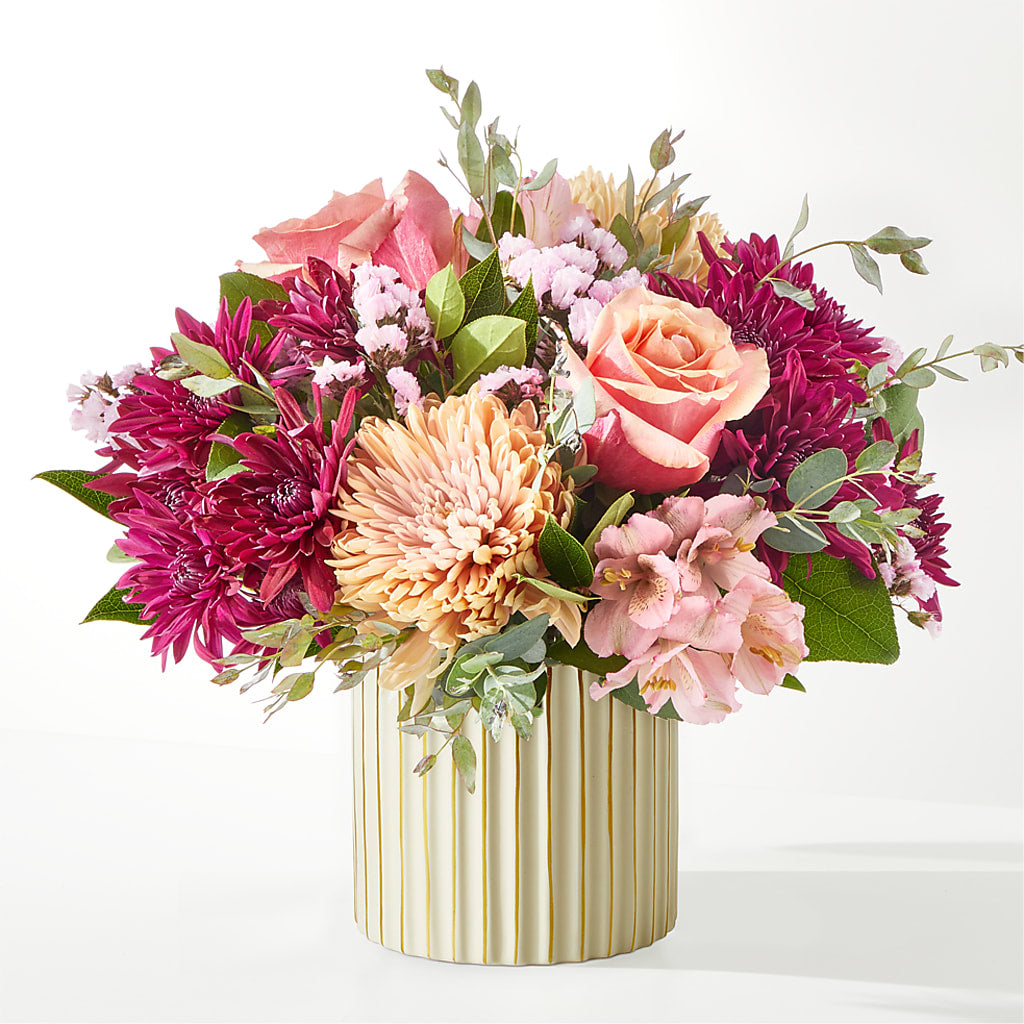 Berry Cobbler Bouquet with Ivory Vase – Albertsons, Pleasanton CA
