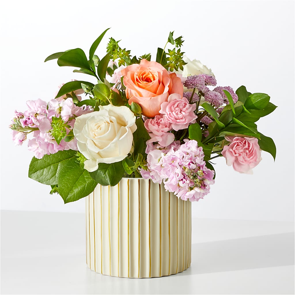 French Market Bouquet with Ivory Vase – Albertsons, Pleasanton CA