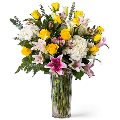 Lux Unforgettable Yellow Arrangement –  Albertsons, Pleasanton CA