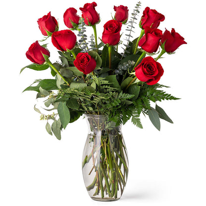 Unforgettable Dozen Rose Red –  Albertsons, Pleasanton CA
