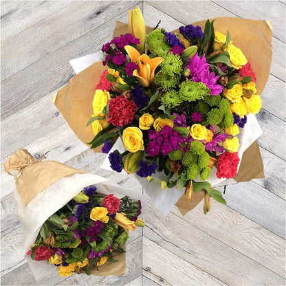La Buena Vida Wrapped Bouquet –  Albertsons, Pleasanton CA