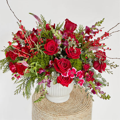 Big Red Bow Bouquet –  Albertsons, Pleasanton CA