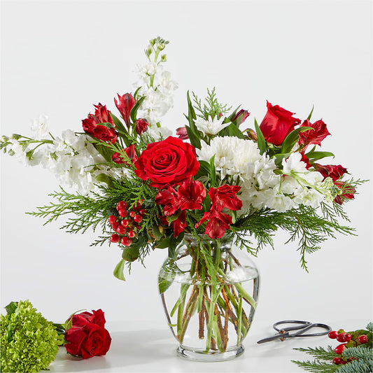 Merry Moment Bouquet – A Florist Original –  Albertsons, Pleasanton CA