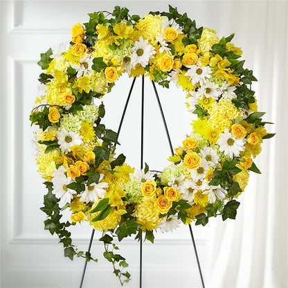 Golden Remembrance Wreath –  Albertsons, Pleasanton CA
