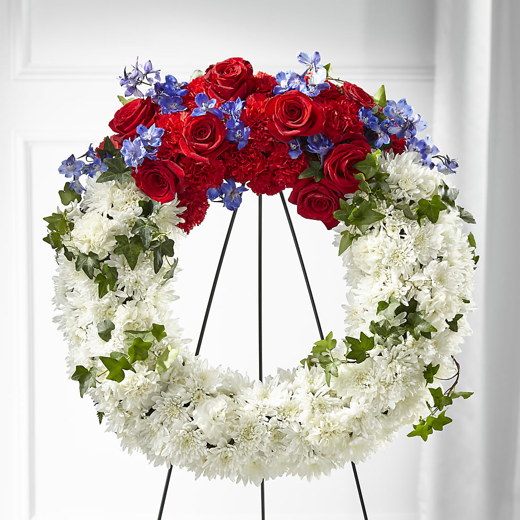 Patriotic Passion Wreath –  Albertsons, Pleasanton CA
