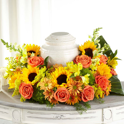 Faithful Sunflower Cremation Adornment –  Albertsons, Pleasanton CA