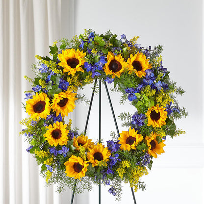 Bright Rays Wreath –  Albertsons, Pleasanton CA