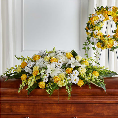 Golden Harmony Casket Spray –  Albertsons, Pleasanton CA