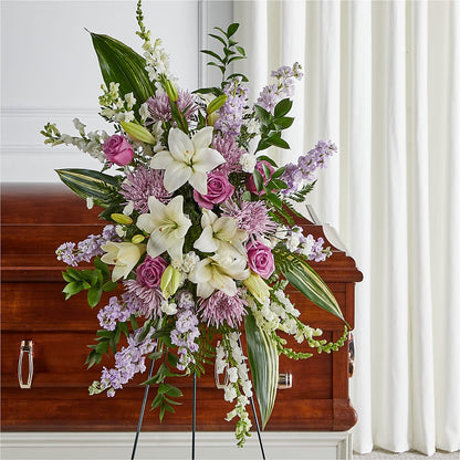 Grateful Hearts Standing Spray –  Albertsons, Pleasanton CA